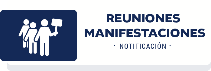 Reuniones o Manifestaciones